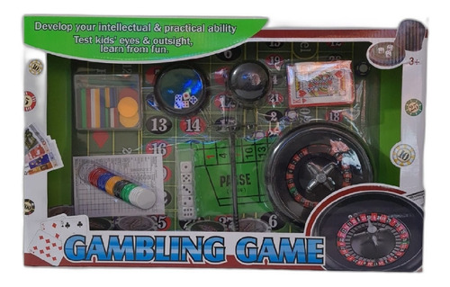 Juego De Casino Ruleta + Fichas + Cartas Y Dados