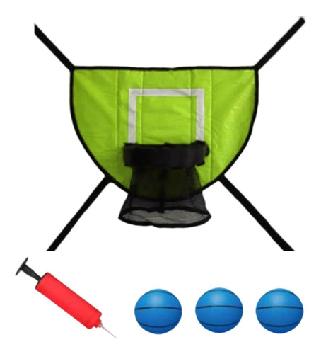 Juego De Aro De Baloncesto Para Trampolín, Baloncesto Azul