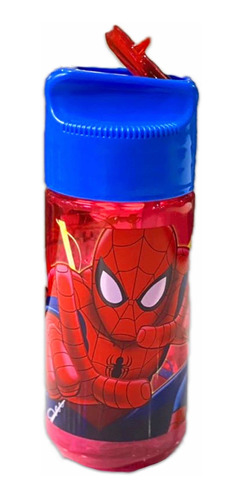 Termo Tipo Cantimplora  Transparente 400 Ml Spiderman