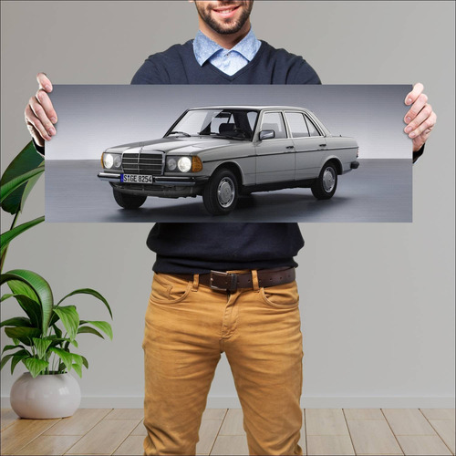 Cuadro 30x80cm Auto 1976 Mercedes Benz 200 Auto 77