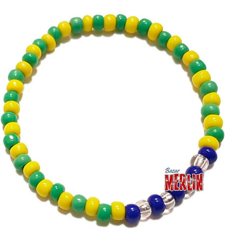 Pulsera Elástica Orula Con Yemaya -ildé Santería