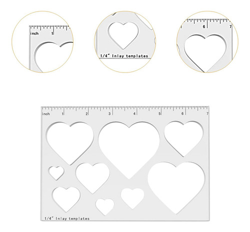Plantilla De Enrutador De Carpinter Corazón 9 En 1