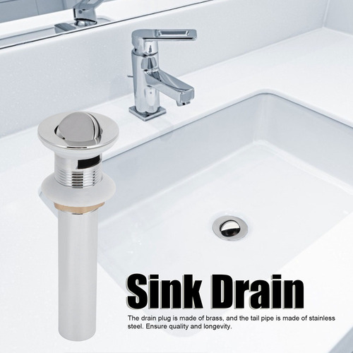 Desagüe Del Lavabo Del Baño Con Orificio De Desbordamiento