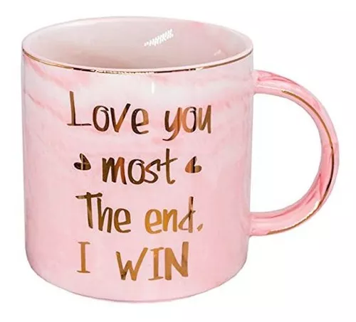 Mugpie Girlfriend Gifts Funny I Love You Gifts for Wife Sister Women Female  Best Friend - Cute 11.5oz Pink Coffee Mug Valentines Day Anniversary