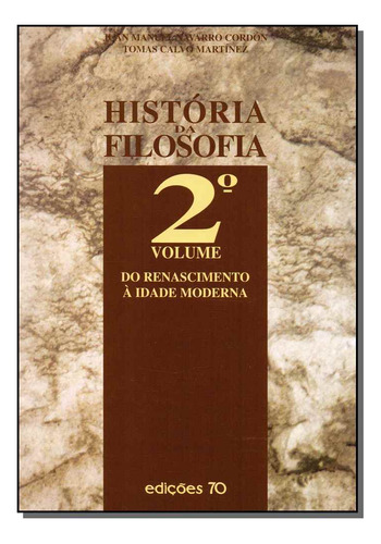 Libro Historia Da Filosofia Vol 2 De Cordon Juan E Martinez