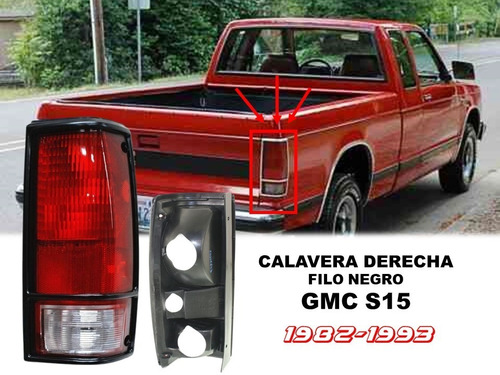 Calavera Gmc S15 1982-1993 Lado Derecho Filo Negro