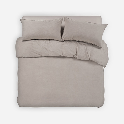 Funda Plumón Froens Algodón Orgánico Beige Súper King