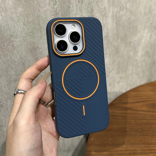 Funda Para iPhone Con Magsafe Diseño De Bloques De Color