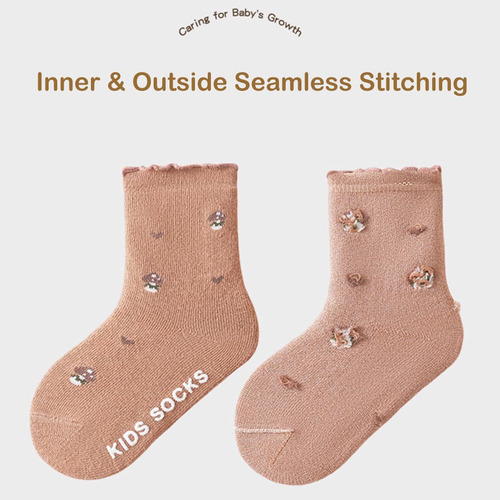 Calcetines Con Volantes Para Bebé Y Niña Pequeña, De