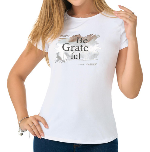 Camiseta Grate Blanco Para Mujer Croydon