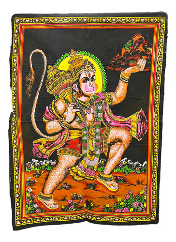 Dios Hanuman Mantas Decorativas De La India Estampado