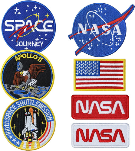 7 Piezas De Parche De Nasa, Parches Planchar, Insignia ...