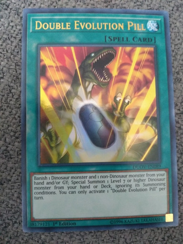 Imagen 1 de 1 de Double Evolution Pill Ultra Rare Yugioh