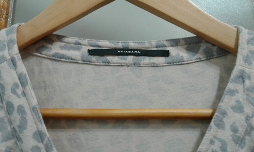 Remera Modal Akiabara T L Animal Print Impecable