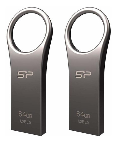 2 Pendrives Silicon Power 64gb Usb 3.0/3.1 Gen1 Jewel J80