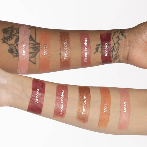 Ollie 3 Em 1 Blush Batom E Sombra Em Bastão Cor: Amora Amora