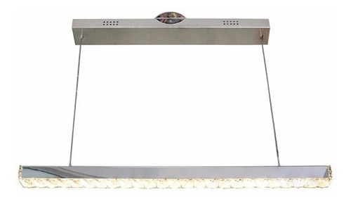 Pendente Cristal K9 Led Linha Reta 3000k Branco Quente