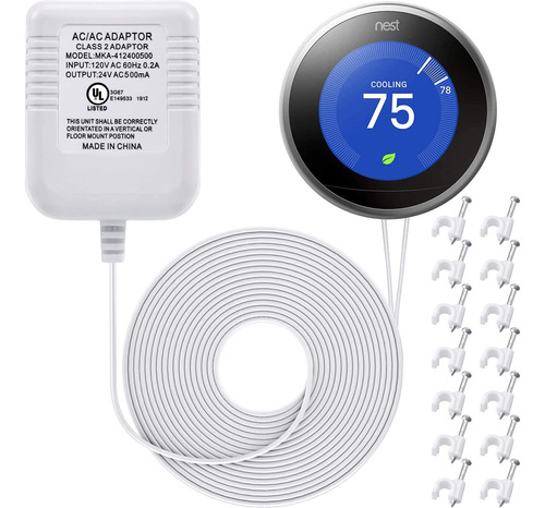 Adaptador Cable C Transformador 24 Voltio Para Nest Eobee