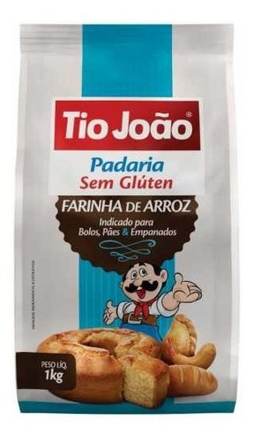 Farinha De Arroz Tio João Sem Glúten - 1kg