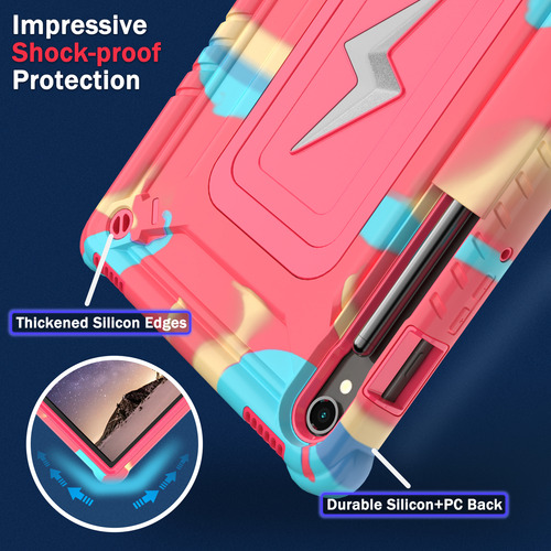 Funda Para Samsung Galaxy Tab S10 S9 Fe S8 S7 Kids, Funda Protectora Para Tableta Con Soporte Plegable