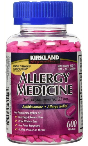 Allergy Medicine Kirkland Alergia - 600 Minitabs