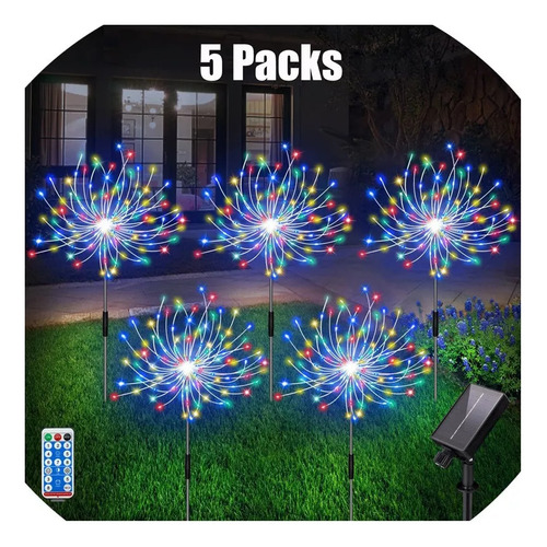 Paquete De 5 Luces De Lámpara De Fuegos Artificiales De Alam