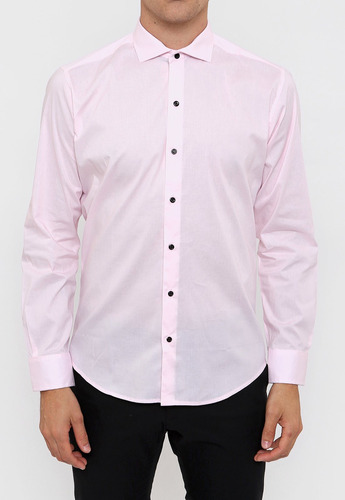 Camisa Slim Fit Algodón/spandex Lisa