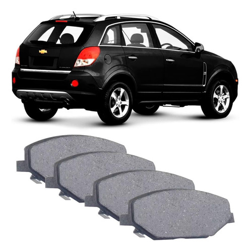 Kit Pastilha Freio Captiva 2008 A 2017 Traseira Akebono