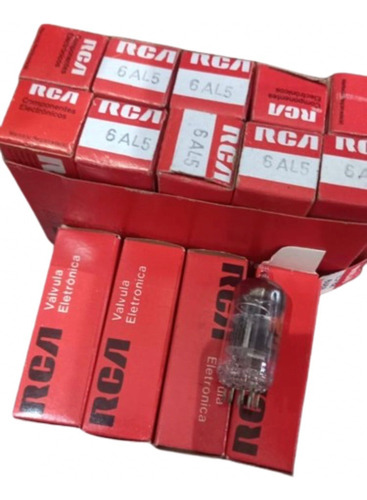 Válvula Eletrônica Rca 6al5 -pack Com 5 Unidades
