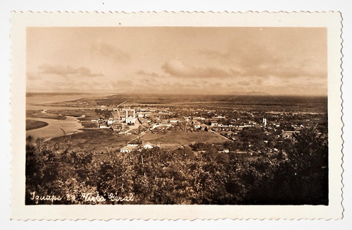 Cartao Postal Fotografico Iguape - Sp Vista Parcial Anos 40