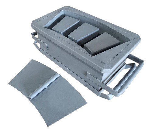 Forma Manual Para Bloco Concreto Curvo 19x19x39 Com Fundo