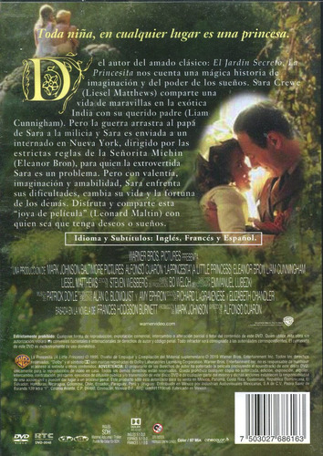 Dvd La Princesita (a Little Princess) 1995 - Alfonso Cuaron