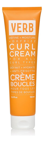 Crema Vegana Para Peinar Rizos Verb, Ligera, Sin Enjuague, P