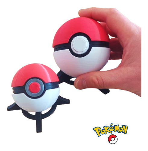 Pokemon Pokeball Bola Grande Blanca Roja+ Base Cosplay Anime