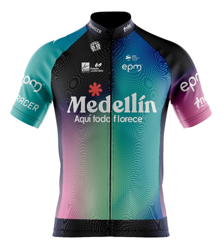 Jersey Ciclismo Manga Corta- Team Medellín - 100% Nacional 