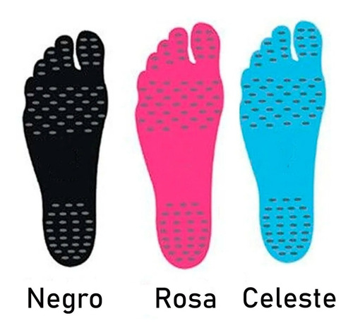 Plantillas Pies Playa Rio Alberca Pasto Tipo Nakefit Fragancia Talla S Tipo De Envase Color Negro