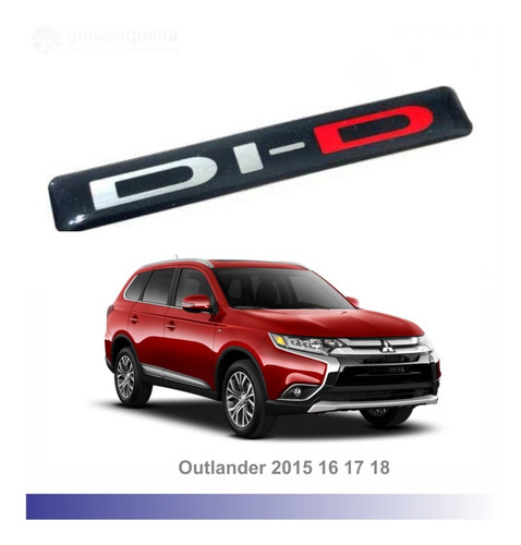 Adesivo Di-d Outlander 2015+ Mitsubishi Com Relevo