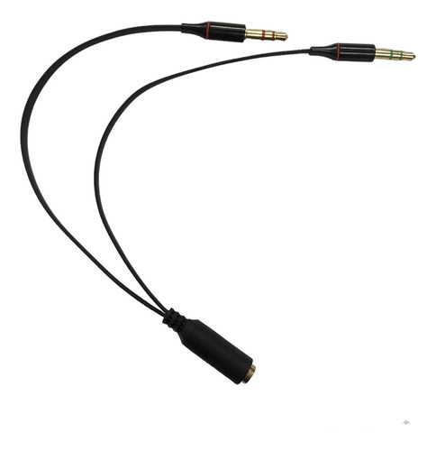 Cabo Adaptador Headset P3 Fêmea Para P2 Microfone E Áudio