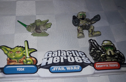 Star Wars Galactic Hero Yoda & Kashyyyk Trooper Hasbro (Usado)