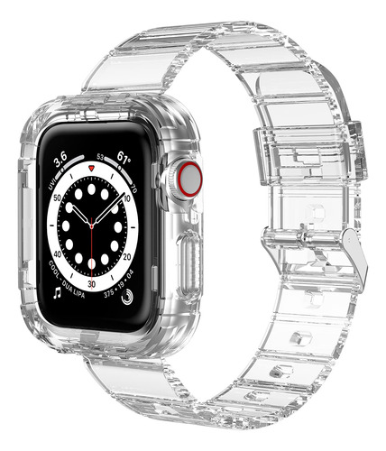 Para Apple Watch Band Clear Wristband 41mm 40mm 38mm Co...