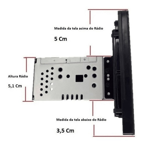 Multimidia Mp5 2din 9 Usb Aux Bt Espelhamento Touch Ht-9020