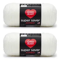 Comprar Ovillo Gigante Red Heart Super Saver, Paquete De 2, Blanco S