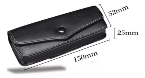 2 Fundas De Piel Para Gafas Para Hombre, Cinturón De Piel Po