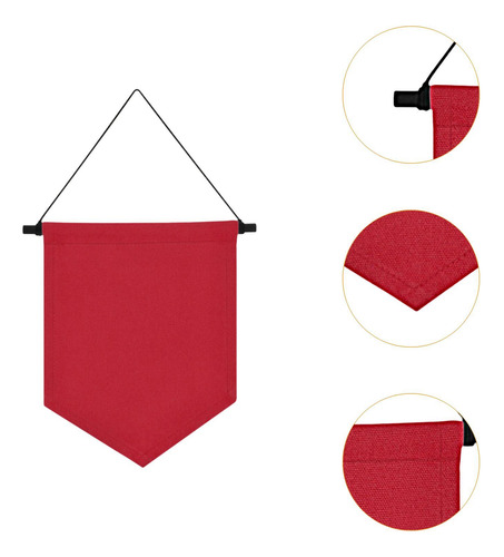 Pantalla De Pared De Insignia Colgante Bandera De Pared Rojo