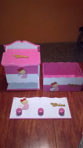 Porta Cosmético Bebé Artesanal. Pintado A Mano !!!