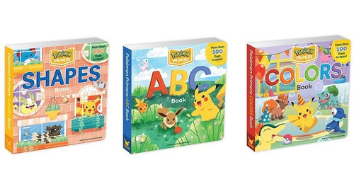 3 Libros Didacticos Para Niños Pokemon Primers En Ingles