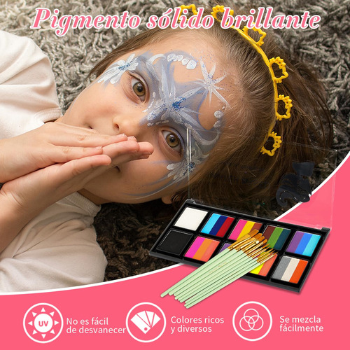 Pintura Facial Y Pintura Corporal De 26 Colores