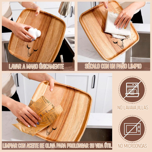 Plato Madera Acacia Plato Wayu Plato De Madera 25cm Bandeja Wayu Plato De Madera Platos Wayu 25 Cm Platos Para Cocina Platos Decorativos Wayu