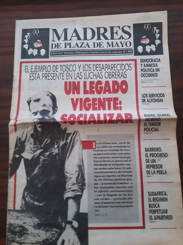 Revista Madres De Plaza De Mayo Nro 65 Junio 1990.villa Luro