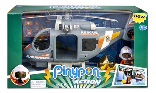 Pinypon Action Helicóptero Policía Muñeco Accesorio Original